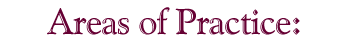 Areas of Practice